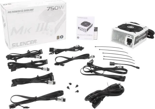 Alt view image 8 of 8 - PC Power & Cooling Silencer MKIII Series 750 Watt 80+ Gold Semi-Modular Active PFC Industrial Grade ATX PC Power Supply (PPCMK3S750)