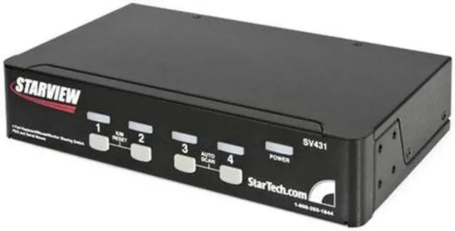 Main image of StarTech.com SV431 4 Port StarView KVM Switch