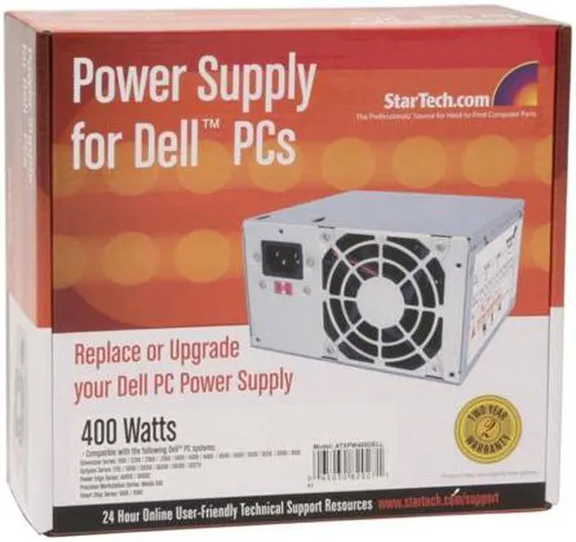 Alt view image 6 of 6 - StarTech ATXPW400DELL 400W ATX12V Ver. 2.01 Dell Replacement Power Supply