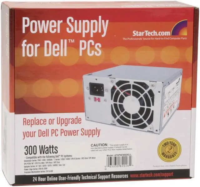 Alt view image 6 of 6 - StarTech ATXPW300DELL 300W ATX12V Ver. 2.01 Power Supply