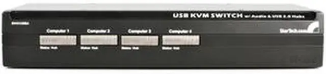 Main image of StarTech.com SV431USBA 4 Port Steel USB KVM Switch with Audio and USB 2.0 Hub