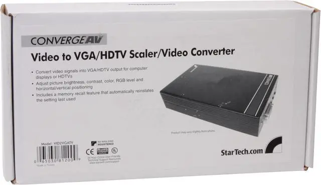 Alt view image 8 of 8 - StarTech.com VID2VGATV Composite and S-Video to VGA Video Converter