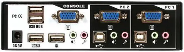 Alt view image 3 of 4 - StarTech.com SV231USBA 2 Port USB Desktop KVM Switch with Audio Switching