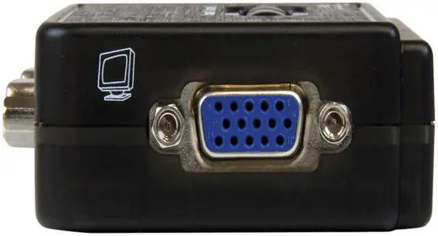 Alt view image 5 of 6 - StarTech SV211KUSB 2 Port Black USB KVM Switch Kit with Audio and Cables - Dual Port Desktop USB VGA KVM Switch