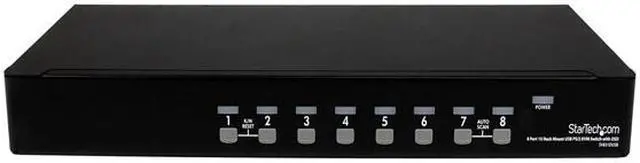 Alt view image 2 of 4 - StarTech.com SV831DUSB 8 Port 1U Rack Mount USB PS/2 KVM Switch with OSD