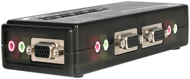 Alt view image 4 of 6 - StarTech.com SV411KUSB 4 Port Mini USB KVM Kit with Cables and Audio Switching