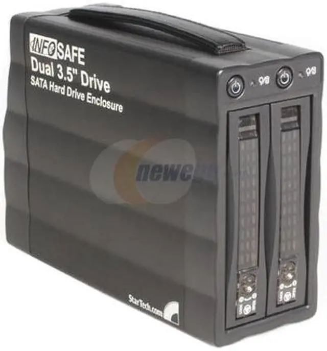 Main image of StarTech.com ESATCASE2 Aluminum Dual 3.5" Drive Enclosure SATA eSATA Dual HD Enclosure