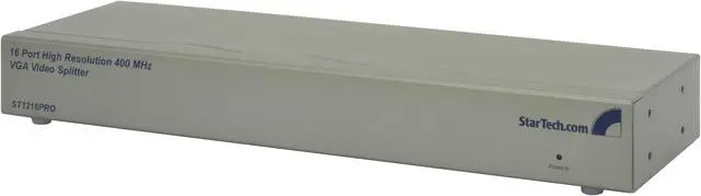 Main image of StarTech.com 16 Port High Resolution VGA Video Splitter - 400 MHz (Silver) ST1216PRO