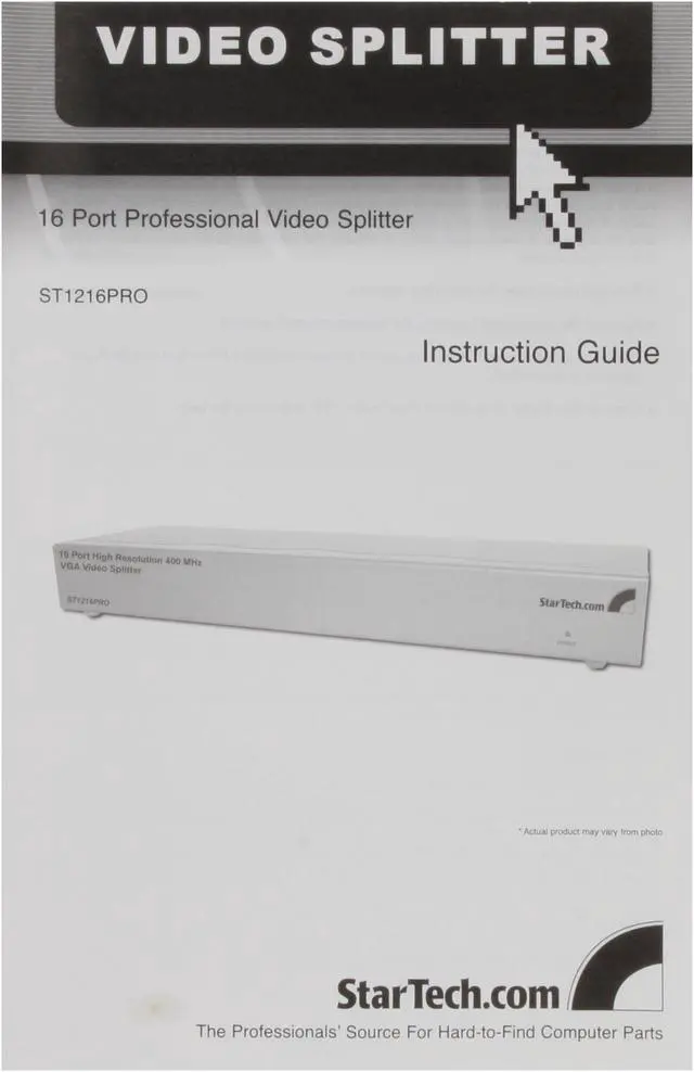Alt view image 6 of 7 - StarTech.com 16 Port High Resolution VGA Video Splitter - 400 MHz (Silver) ST1216PRO
