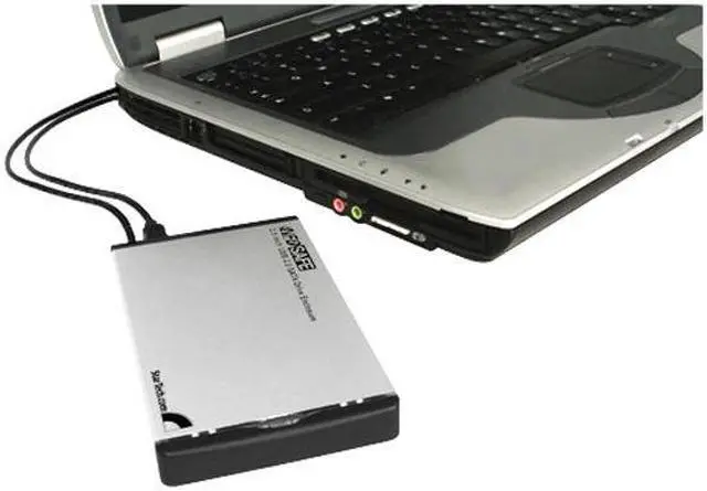 Alt view image 4 of 10 - StarTech 2.5in SATA External Hard Drive Enclosure w/ 3.5/5.25 Front Drive Bay