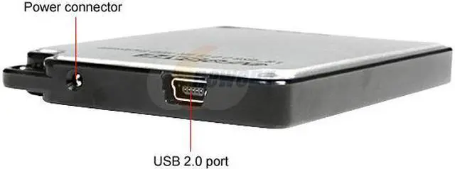 Alt view image 2 of 5 - StarTech.com IDE1810U2Z Aluminum 1.8" IDE USB 2.0 External Hard Drive Enclosure for LIF/ZIF HDD
