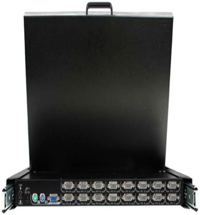 Alt view image 2 of 6 - StarTech.com RACKCONS1916 1U 19" Folding Rackmount LCD Console with 16 Port Multi-Platform KVM