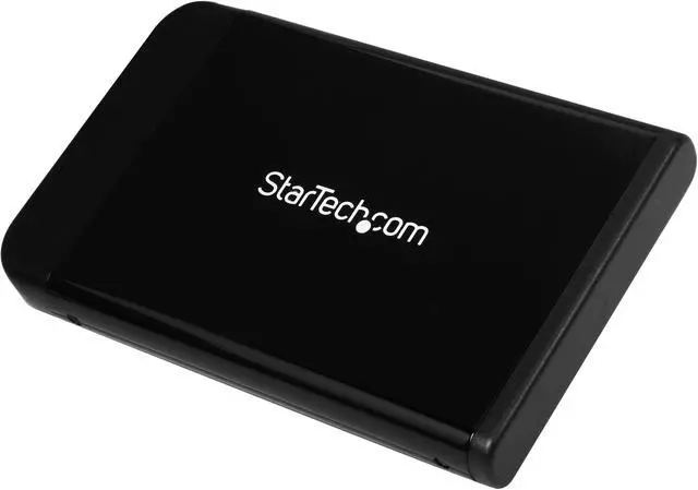 Main image of StarTech.com Aluminum 2.5in Black USB 2.0 External Hard Drive Enclosure for SATA HDD (SAT2510BU2)
