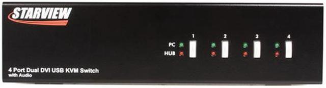 Alt view image 2 of 4 - StarTech.com SV431DVIDDU 4 Port StarView Dual DVI USB KVM Switch with Audio