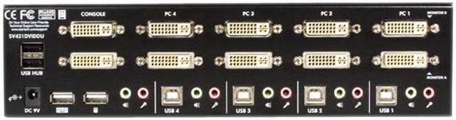 Alt view image 4 of 4 - StarTech.com SV431DVIDDU 4 Port StarView Dual DVI USB KVM Switch with Audio