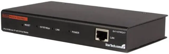 Main image of StarTech.com SV1107IPEXT 1-Port Server Remote Control KVM over IP w/Virtual Media