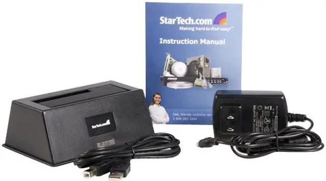 Alt view image 6 of 6 - StarTech.com SATADOCKU2 2.5" & 3.5" Black SATA I/II USB 2.0 External Hard Drive Docking Station