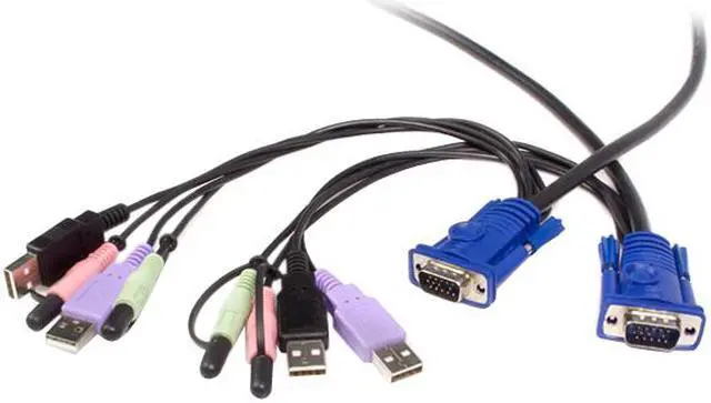 Alt view image 3 of 5 - StarTech.com SV215MICUSBA 2 Port USB VGA KVM Switch with Audio