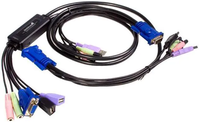 Main image of StarTech.com SV215MICUSBA 2 Port USB VGA KVM Switch with Audio