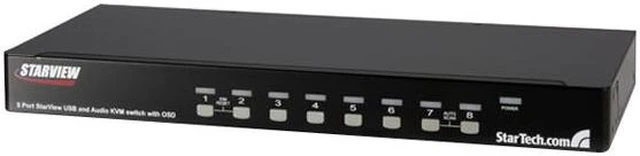 Main image of StarTech.com SV831DUSBA 8 Port Rack Mount USB VGA KVM Switch with Audio