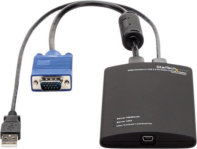 Alt view image 2 of 7 - StarTech.com NOTECONS01 KVM Console to USB 2.0 Portable Laptop Crash Cart Adapter - Laptop KVM Server Console Adapter