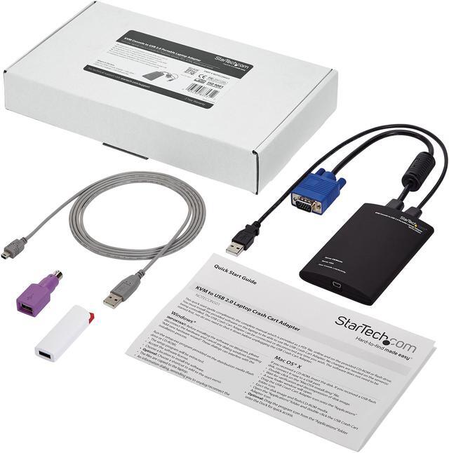 Alt view image 6 of 7 - StarTech.com NOTECONS01 KVM Console to USB 2.0 Portable Laptop Crash Cart Adapter - Laptop KVM Server Console Adapter