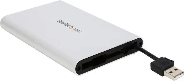 Alt view image 6 of 7 - StarTech.com SAT2510SCB 2.5" Silver SATA USB 2.0 External Enclosure