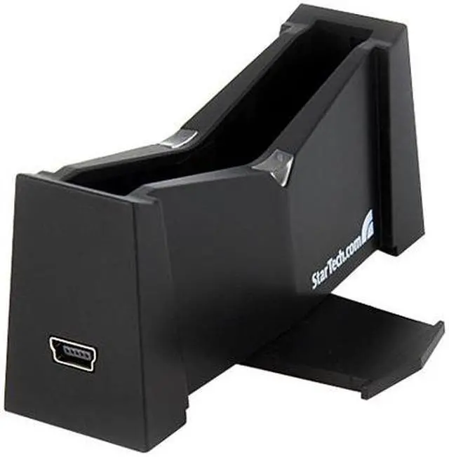 Main image of StarTech.com SATDOCK25U Plastic 2.5" Black SATA I/II USB 2.0 External Hard Drive Docking Station for 2.5in SATA HDD