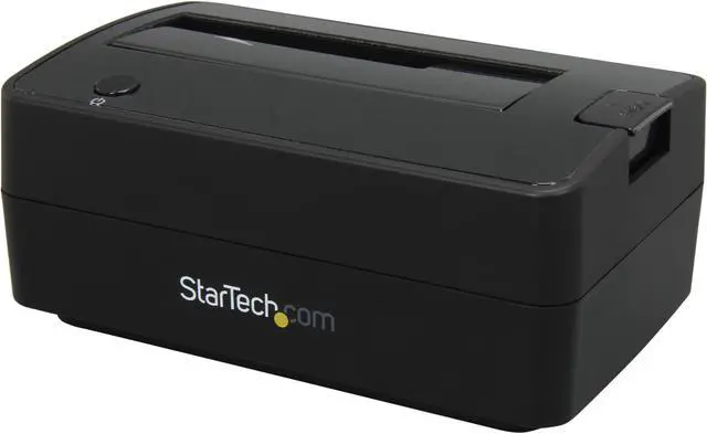 Main image of StarTech.com SATDOCKU3S Plastic 2.5" & 3.5" Black SATA Hard Drive Docking Station for 2.5/3.5 HDD
