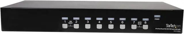Alt view image 2 of 4 - StarTech.com SV831DUSBAU 8 Port Rack Mount USB VGA KVM Switch w/ Audio