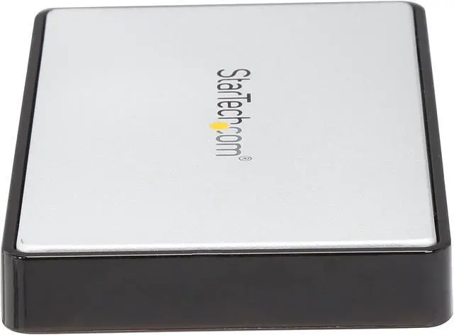 Alt view image 3 of 6 - StarTech SAT1810U2 Aluminum / Plastic 1.8" Black / Silver USB to Micro SATA Hard Drive Enclosure