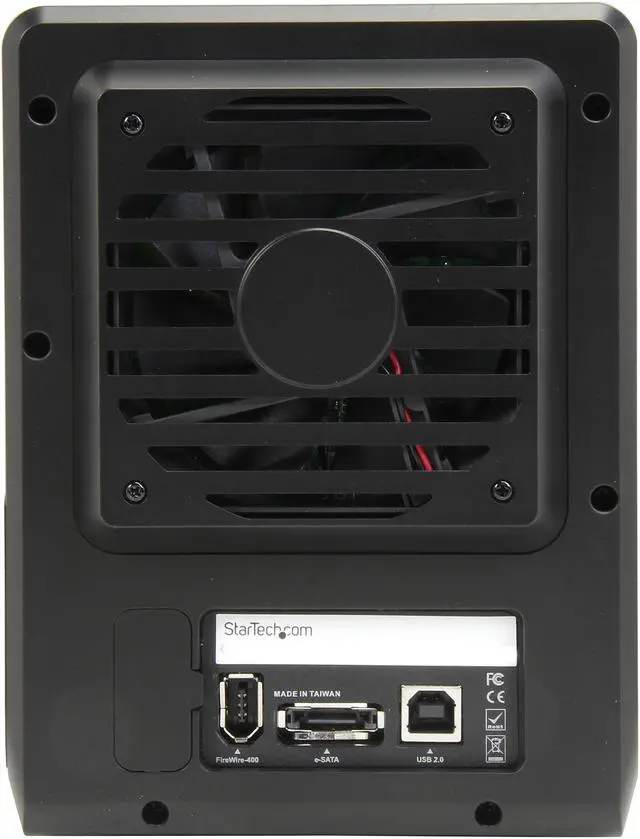 Alt view image 5 of 6 - StarTech.com S354UFER Steel and Plastic 3.5" Black 4 Drive eSATA USB FireWire SATA RAID Enclosure