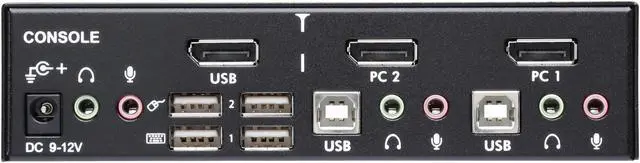 Alt view image 4 of 6 - StarTech.com SV231DPUA 2 Port Professional USB DisplayPort KVM Switch with Audio