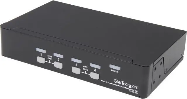 Main image of StarTech.com SV431DUSBU 4 Port 1U Rack Mount USB KVM Switch with OSD