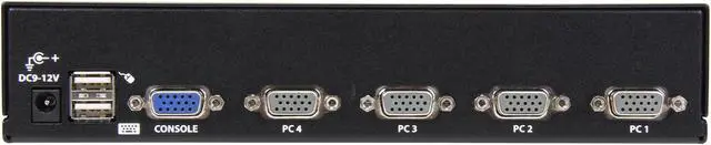 Alt view image 3 of 4 - StarTech.com SV431DUSBU 4 Port 1U Rack Mount USB KVM Switch with OSD