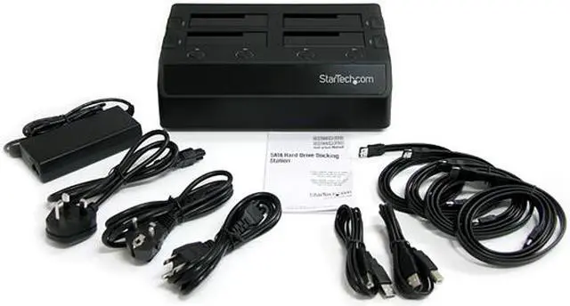 Alt view image 4 of 5 - StarTech.com SATDOCK4U2E Plastic 2.5" & 3.5" Black SATA II USB 2.0 & eSATA 4 Bay eSATA USB 2.0 to SATA Hard Drive Docking Station for 2.5/3.5 HDD