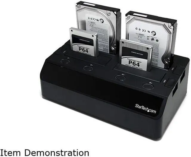Alt view image 5 of 5 - StarTech.com SATDOCK4U2E Plastic 2.5" & 3.5" Black SATA II USB 2.0 & eSATA 4 Bay eSATA USB 2.0 to SATA Hard Drive Docking Station for 2.5/3.5 HDD