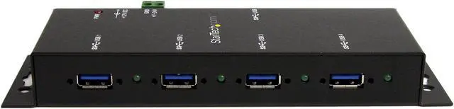 Alt view image 4 of 8 - StarTech.com ST4300USBM Mountable USB 3.0 hub - Industrial - Rugged - Black Metal - Bus Powered - USB 3 Hub - USB Extender - Powered USB 3.0 Hub