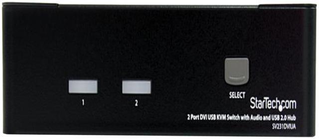 StarTech.com SV231DVIUA 2 Port DVI USB KVM Switch with Audio and