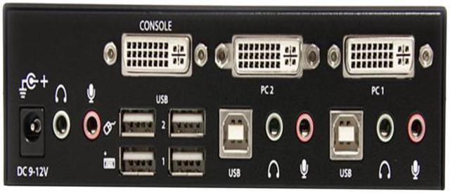 StarTech.com SV231DVIUA 2 Port DVI USB KVM Switch with Audio and