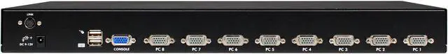 Alt view image 3 of 4 - StarTech.com SV831DUSBUK 8 Port 1U Rackmount USB KVM Switch Kit with OSD and Cables - Rack mount KVM - VGA KVM Switch - 8 Port KVM Switch