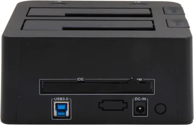 Alt view image 4 of 6 - StarTech UNIDOCK3U USB 3.0 to SATA IDE HDD Docking Station for 2.5in or 3.5in Hard Drive