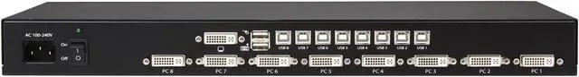 Alt view image 3 of 5 - StarTech.com SV831DVIU 8 Port 1U Rackmount DVI USB KVM Switch - USB DVI KVM Switch - DVI KVM Switch - USB KVM Switch