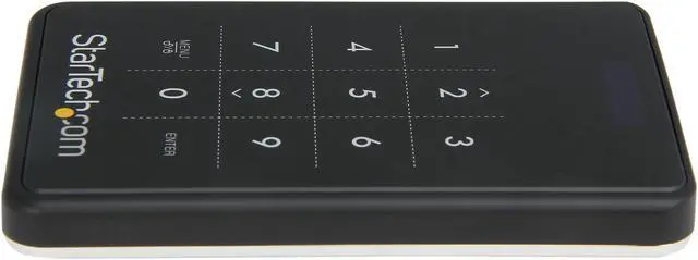 Alt view image 3 of 5 - StarTech.com S2510BU3PW Steel / Plastic 2.5" Black SATA II USB 3.0 Encrypted Hard Drive External Enclosure