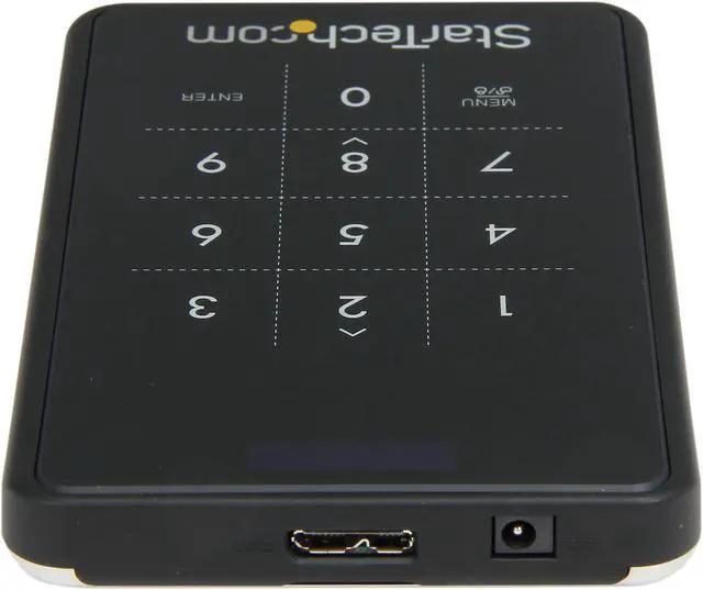 Alt view image 4 of 5 - StarTech.com S2510BU3PW Steel / Plastic 2.5" Black SATA II USB 3.0 Encrypted Hard Drive External Enclosure
