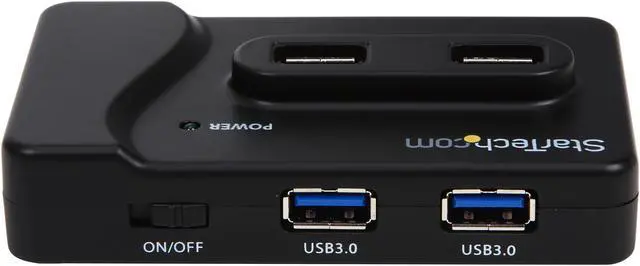 Alt view image 4 of 6 - StarTech.com ST7320USBC 6 Port USB 3.0 & USB 2.0 Hub with 2A Charging Port - 2x USB 3.0 Hub Ports & 4x USB 2.0 - Combo USB Hub with 20W Power Adapter