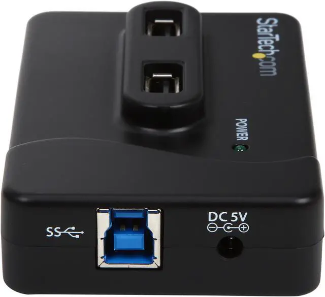 Alt view image 5 of 6 - StarTech.com ST7320USBC 6 Port USB 3.0 & USB 2.0 Hub with 2A Charging Port - 2x USB 3.0 Hub Ports & 4x USB 2.0 - Combo USB Hub with 20W Power Adapter
