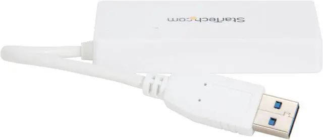 Alt view image 4 of 5 - StarTech.com ST4300MINU3W 4 Port USB 3.0 Hub - Built-in Cable - Compact - SuperSpeed - White - USB Splitter - USB Port Expander - USB 3 Hub