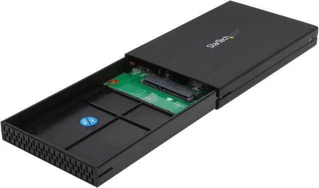 Alt view image 6 of 7 - StarTech S2510BMU33 2.5" Hard Drive Enclosure - Supports UASP - SATA 6Gbps - USB 3.0 External Hard Drive Enclosure - SSD/HDD Enclosure