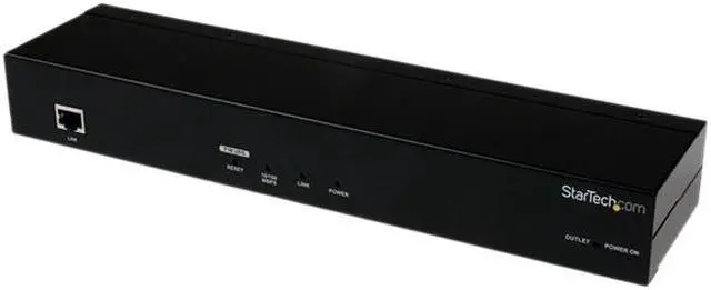 Main image of StarTech SV1108IPPOW 1 Port Server Remote Control IP KVM Switch w/ IP Power Control and Virtual Media